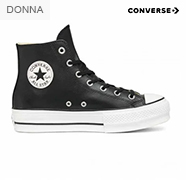 CONVERSE - CHUCK TAYLOR ALL STAR PLATFORM LEATHER HI TOP undefined